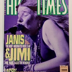 Rare Vintage High Times Magazine September 1993 Janis Joplin Jimi Hendrix Issue